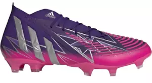 NEW Adidas H02934 Predator Edge.1 FG Pink Lace-Up Soccer Cleats Shoes Men's US 6 - Picture 1 of 12
