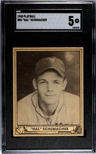 SGC 5 - 1940 Play Ball # 85 Hal Schumacher New York Giants - Foto 1 di 2