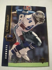 1994 CHARLES HALEY UPPER DECK ELECTRIC NFL CARD #187 DALLAS COWBOYS SF 49ERS - Picture 1 of 2