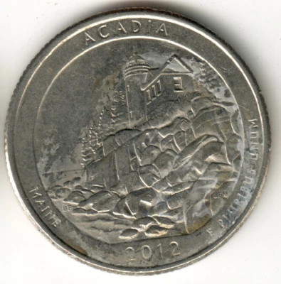 USA - 2012P - Washington ¼ $ - Acadia - Rare - #16186 - Image 1 of 2