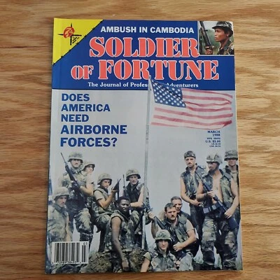 Vintage Soldier of Fortune Magazine March 1988 Ambush in Cambodia - Image 1 of 3