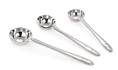 Deep Ladle Stainless Steel Soup/Milk Ladle/Karchi Cooking and Serving Spoon - Image 1 of 4