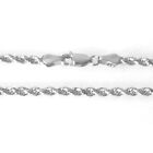 14K Solid White Gold Rope Chain 3.1 Grams W: 1.5 mm L: 16 inches (40 cm) New 60