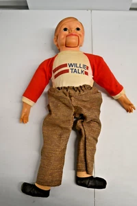 Bambola pupazzo vintage Willie Talk ventriloquo DUMMY 70s Horseman Doll Inc 26in leggi - Foto 1 di 10