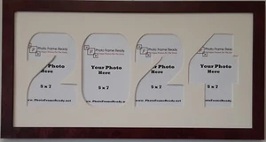 Graduation Collage Photo Frame Year 2024 Holds 4 - 5x7 Photos Wall Mounted - Picture 1 of 3