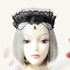  Grenadine Kopfbedeckung Vintage Schleier Braut Haarzubehör für Abschlussball Hochzeitskleid