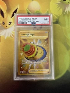 Pokemon - Telescopic Sight 203/185 Gold Secret - Vivid Voltage - PSA 9 Mint - Picture 1 of 2