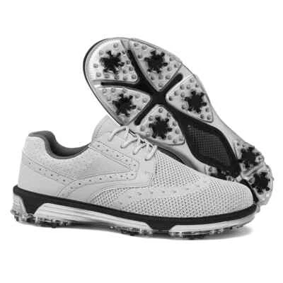 Para hombres Talla Grande Transpirable Botines Golf Zapatos Deportivos Entrenamiento Golf Planos Tenis Foto 1 de 4