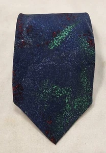 Corbata de seda para hombre Montana hecha en Italia azul abstracto - Imagen 1 de 6