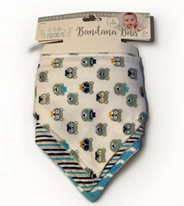  Baberos Bandana 0+ meses bebé le bebe pack de 3 - Imagen 1 de 6
