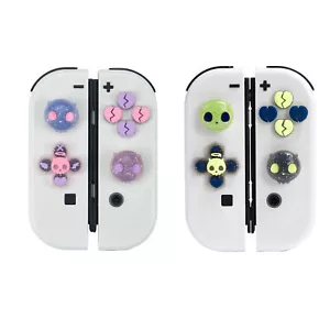 GeekShare Interruptor/OLED Calavera Cruz D-Pad Botón Tapas Set ABXY Botones Llave Adhesivo - Imagen 1 de 16