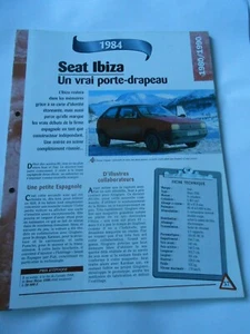 Seat Ibiza 1984 Fiche Technique Auto - Foto 1 di 1