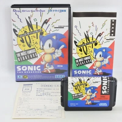 Mega Drive SONIC THE HEDGEHOG 1 GOOD Sega 3202 md - Image 1 of 4