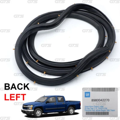 Rear Lh Weatherstrip Door Rubber Fits Chevrolet Colorado Double Cab 2004 2008 - Image 1 of 4