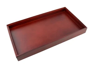 Jewellers Display Tray, Solid Stackable Mahogany Wood Display Storage Organiser - Picture 1 of 3
