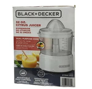 Brand New Black+Decker 32 Oz Electric Citrus Juicer, White CJ650W - Picture 1 of 5