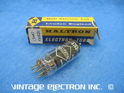 Новая из старых запасов 5763 вакуумная трубка - HALTRON - АНГЛИЯ - 1950-е (ЧЕРНЫЕ ПЛАСТИНЫ, БЕСПЛАТНАЯ ДОСТАВКА!) - Изображение 1 из 3