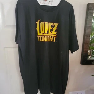 Camisa Lopez Tonight para Hombre 2XL George Lopez Promo Negra Mangas Cortas - Imagen 1 de 3