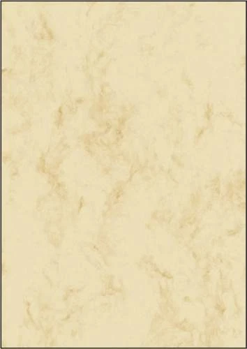 25 Blatt sigel MarmorPapier DIN A4 Urkundenpapier 90 g/qm beige Dokumentenpapier