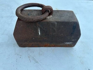 Antique Cast Iron Buggy / Wagon Weight - Horse Tether 49.5 pounds - Picture 1 of 9