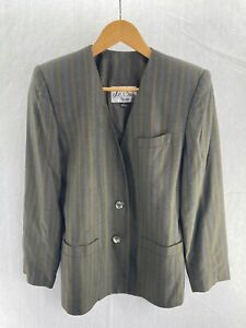 Le Suit 6P Blazer Vintage Long Sleeve Lined Stripes EUC (W5331-A2)