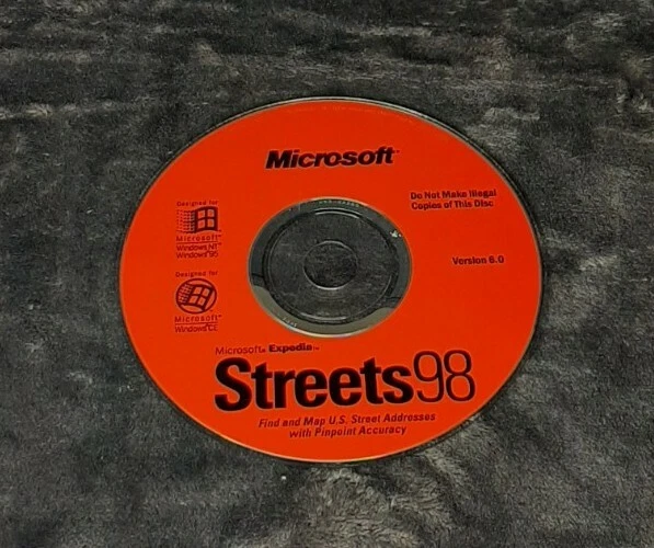 MICROSOFT STREETS 98 for WINDOWS AND WINDOWS CE - Image 1 of 1