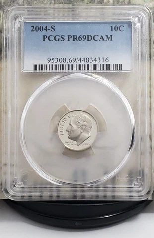 2004-S Roosevelt Proof Dime PCGS PR69DCAM - Nice Coin!!! Cover