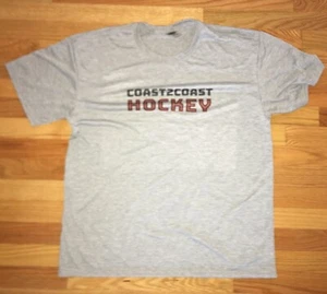 ULTRACLUB COAST2COAST HOCKEY MEN'S XL SHORT SLEEVE T-SHIRT GRAY NEW!! - Picture 1 of 3