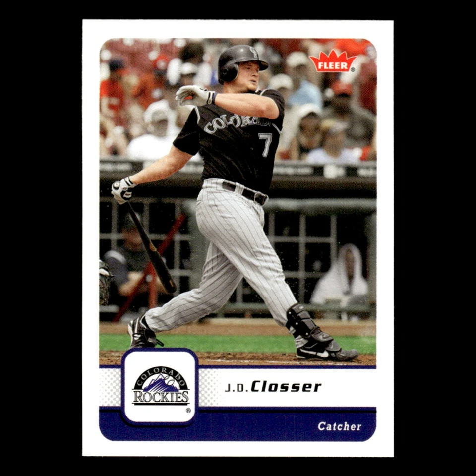 J.D. Closser #327 2006 Fleer Colorado Rockies Baseball Card MLB NM - Image 1 of 3