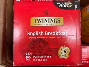 2 Pack 200 Teabags Twinings English Breakfast Black Tea - Picture 1 of 4