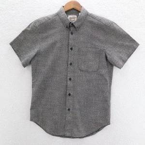 Camisa Naked and Famous Para Hombre M Negra Blanca Estampado Kimono Ojos Ropa de Calle Preppy - Imagen 1 de 10
