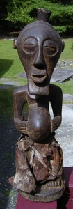 Estatua fetiche africana masculina Nkishi Power Songye D.R. Tribal Congo - Imagen 1 de 15