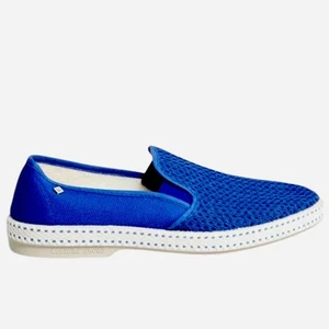 Rivieras Shoes Men 9 Women 12 CLASSIC Slip-On Navy Moccasins Unisex - Picture 1 of 11