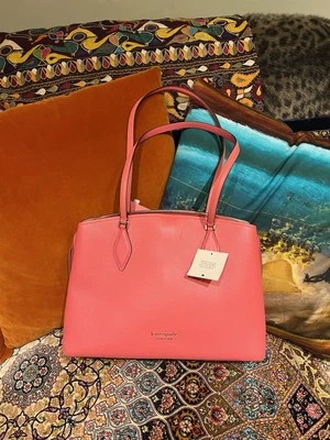 Kate Spade Zee Zee Large Work Tote BNWT Peach Melba Colour /Dust bag RRP 339  - Image 1 of 4