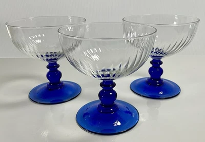 Cristal D'Arques-Durand COUNTRY MANOR Champagne Glass / Dessert Dish - Pair Of 3 - Image 1 of 4