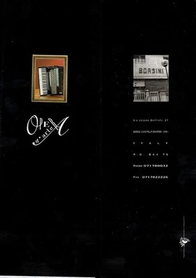 FOLLETO ACORDEÓN BORSINI A TODO COLOR - FOLLETO PLEGABLE ACORDEÓN NUEVO Foto 1 de 3