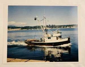 Fishing Boat Mario Puget Sound Pacific Northwest Vintage Maritime Color Photo - Picture 1 of 8
