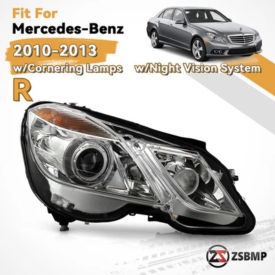 For 2010-2013 Mercedes-Benz W212 Xenon/HID Headlight w/AFS Projector Passenger - Изображение 1 из 4
