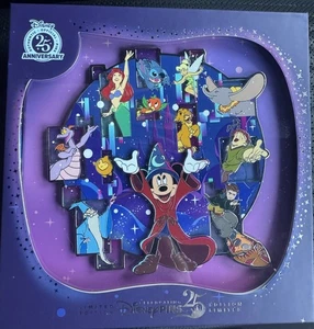 Sorcerer Mickey Mouse and Friends Jumbo Pin – The Most Magical Place on Earth LE - Picture 1 of 5