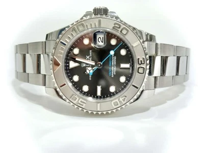 Reloj Rolex Yacht-Master esfera rodiada acero y platino Oyster 37 mm 268622 Foto 1 de 4