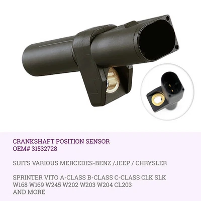 Crank Angle Sensor for MERCEDES SPRINTER 903 906 (CDI VAN & BUS) DIESEL - image 1 of 4