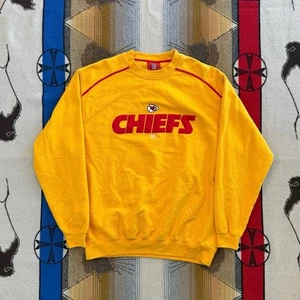 Vintage Y2K Kansas City Chiefs Embroidered Crewneck Sweatshirt Size Large NFL - Picture 1 of 8