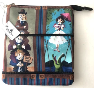 Disney Parks Haunted Mansion Borsa Elasticizzata Ritratti Trucco Espandibile - NUOVA - Foto 1 di 5
