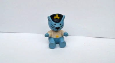 JOUET FIGURINE chat bleu FIGURE VINTAGE pvc non articulé - Photo 1/2