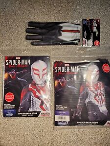 Miles Morales 2099 Spider-Man Costume Cosplay Adult L Body/Mask/Gloves