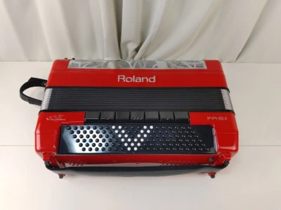 Roland FR-8XB RD Electronic Button Accordion RED Working Confirmed - Image 1 of 4
