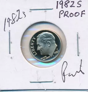 1982 S U.S. ROOSEVELT DIME TEN CENT PROOF BU COIN WORTH GETTING GRADED L@@K! - Picture 1 of 2