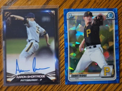 Aaron Shortridge Auto -2019 Blowout Cards Test Issue Certified +Sapphire 1st - Image 1 of 2