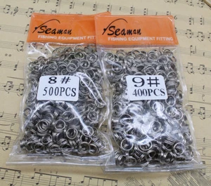 4~10mm Acciaio Doppio Tondo Split Anelli Pesca Snap Connettore per Esca Attacco Fai da Te - Foto 1 di 19