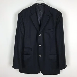 John Varvatos Star USA Mens Size 44 R Navy Blue Blazer Jacket Wool Silk Blend - Picture 1 of 12